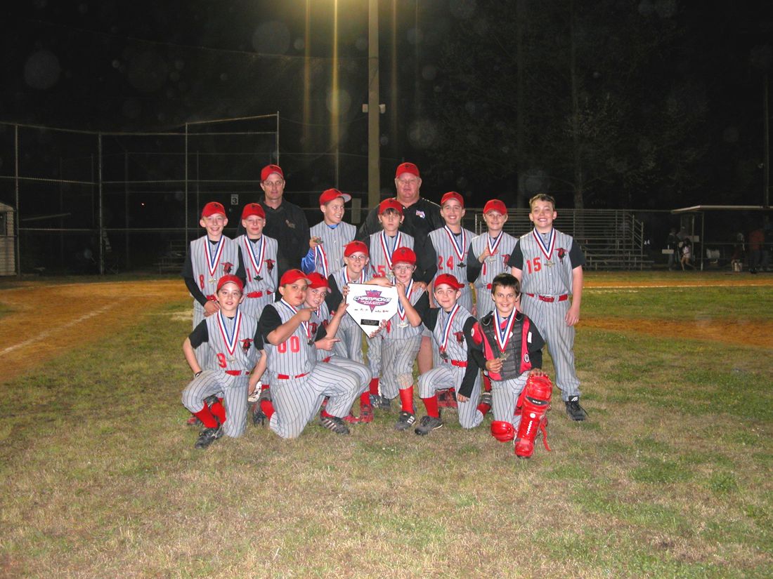 A championship team under the lights with Coach Rick